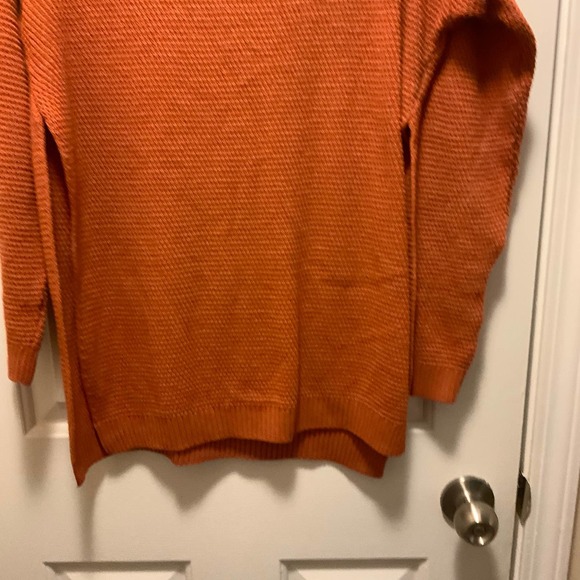 BOOHOO SIDE SPLIT MOSS STITCH TUNIC SWEATER TOFFEE SIZE 14 - Picture 2 of 8